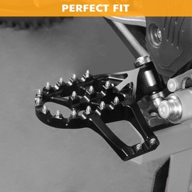 NICECNC Motorcycle Footrests Foot Pegs Compatible with KTM 125-500 XC SX XCF SXF 2023-24 125-500 EXC EXCF XCW 2024,Compatible with Husqvarna 125-450 FC FX TX TC 2023-24 125-501 TE FE 2024,See fitment