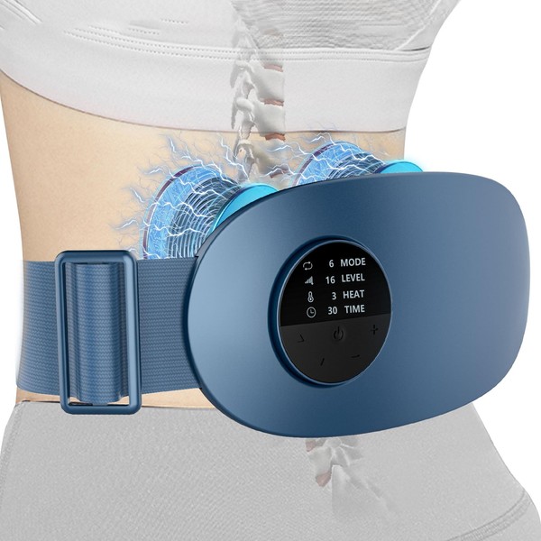 FWV Back Massager with Heat,Portable Cordless Heating Pad for Back