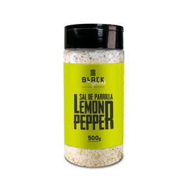 Black Spices Lemon Pepper Parrilla Salt - Perfect Blend for Grilling & BBQ (1, Lemon Pepper)