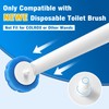 NEWE Disposable Toilet Brush Cleaner Refills 35PCS, Toilet Wand Replacement