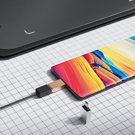 UGEE Graphics Drawing Tablet, M708 V2 Upgrade Support Android Device,10x6 Inch Ultra Thin Large Digital Graphic Tablets for PC, Pad with 8 Hot Keys 8192 Level Battery-Free Stylus for Creation Sketch