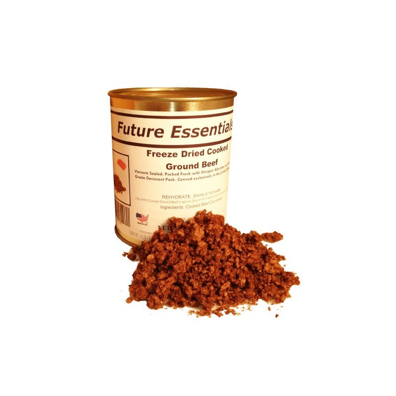 Future Essentials Canned Cooked Freeze Dried Ground Beef (7 Oz)