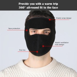 Butyeak Bicycle Balaclava, Balaclava Face Mask, Winter Mask, Ski Mask, Multifunctional Motorcycle Balaclava, Pack of 2, Warm Balaclava for Winter Sports and Outdoor, Unisex and Universal Size, Blue