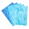 5Pcs Cotton Quilting Fabric Smudge Dyed 19.7in Long 17.7in Wide