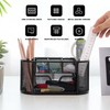 Cayxenful Mesh Desk Organizer Desktop Office Storage Multi-functional Pen Holder