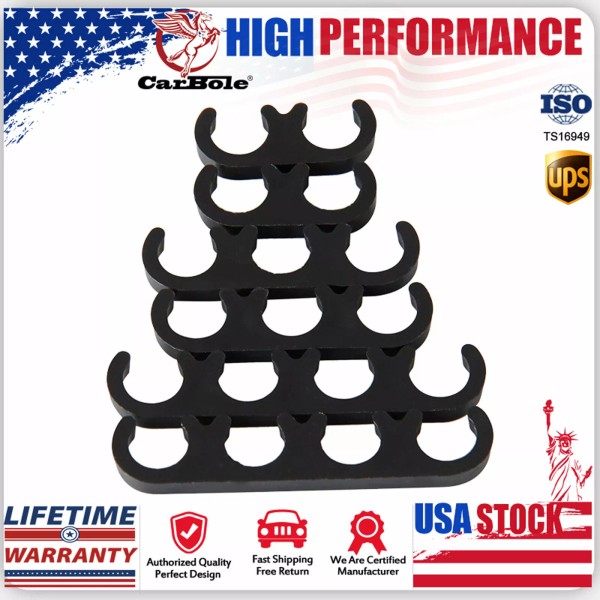 CarBole 6X 7mm 8mm Plastic Spark Plug Wire Separators Divider