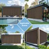 AOSKY Outdoor Roller Shades，Cordless Patio Shades Roll Up Outdoor Blinds，Roller