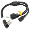 Parkworld 65238 3-Prong Welder Splitter Cord, NEMA 6-50P to 6-50R