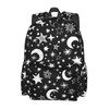 famliihw Black and White Stars and Moon Backpack Bookbag Laptop