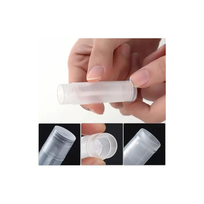 100pzs Tubos De Barra Labial De Labios Translúcidos De 5ml