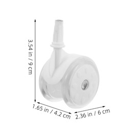 Abaodam 2pcs Walker Wheel Replacement Mobile Stroller Accessory Smooth Rolling Fit