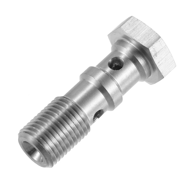 X AUTOHAUX 2pcs Stainless Steel M10x1.0 Thread Turbo Brake Line