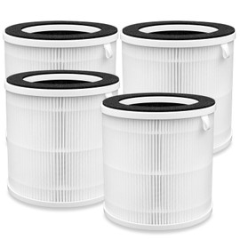 4-Pack Replacement Filter Compatible with IOOO K31, Also Compatible with Aucleia/AIRTOK/KQLKJ KQ-31 Air Purifier, H13 3-in-1 HEPA Filter High-Efficiency Carbon Filter Filtration