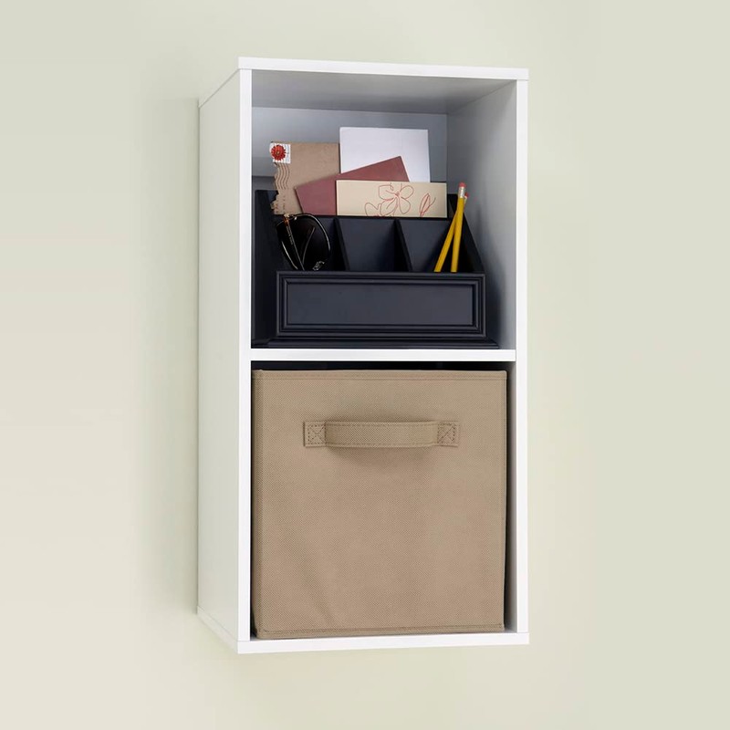 ClosetMaid Cubeicals 2 Cube Storage Shelf Organizer Bookshelf, Stackable or