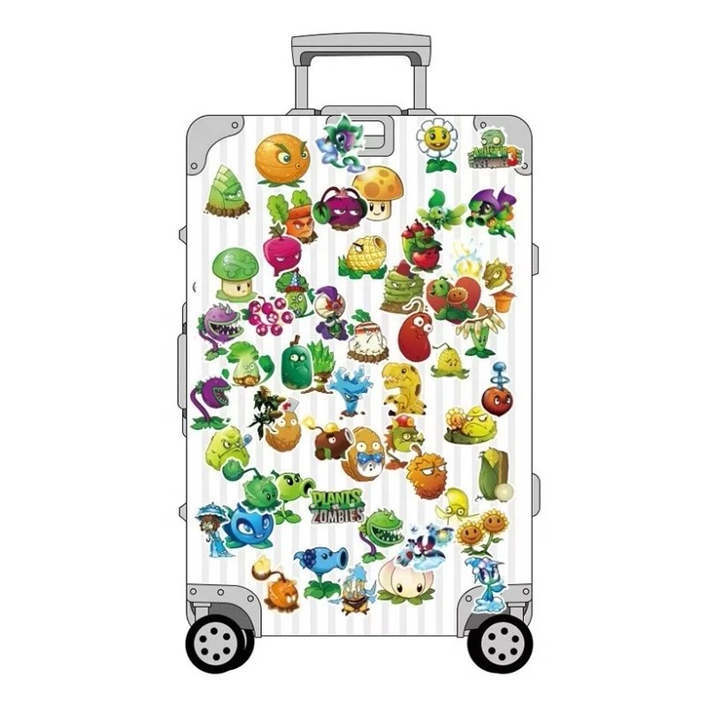 Plantas Vs Zombies 50 Calcomanias Stickers Contra Agua