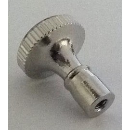 Lamp NICKEL-PLATED TURN KNOB LAMP PART SWITCH  4-36 THREAD  TV-511NP