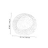 SHOWERORO Flannel Backing Round Tablecloth Elastic Table Cover for Home