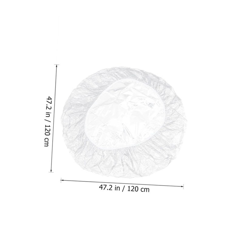 SHOWERORO Flannel Backing Round Tablecloth Elastic Table Cover for Home