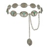 Western Metal silver chain belt for Women Cowgirl Chain Belts
