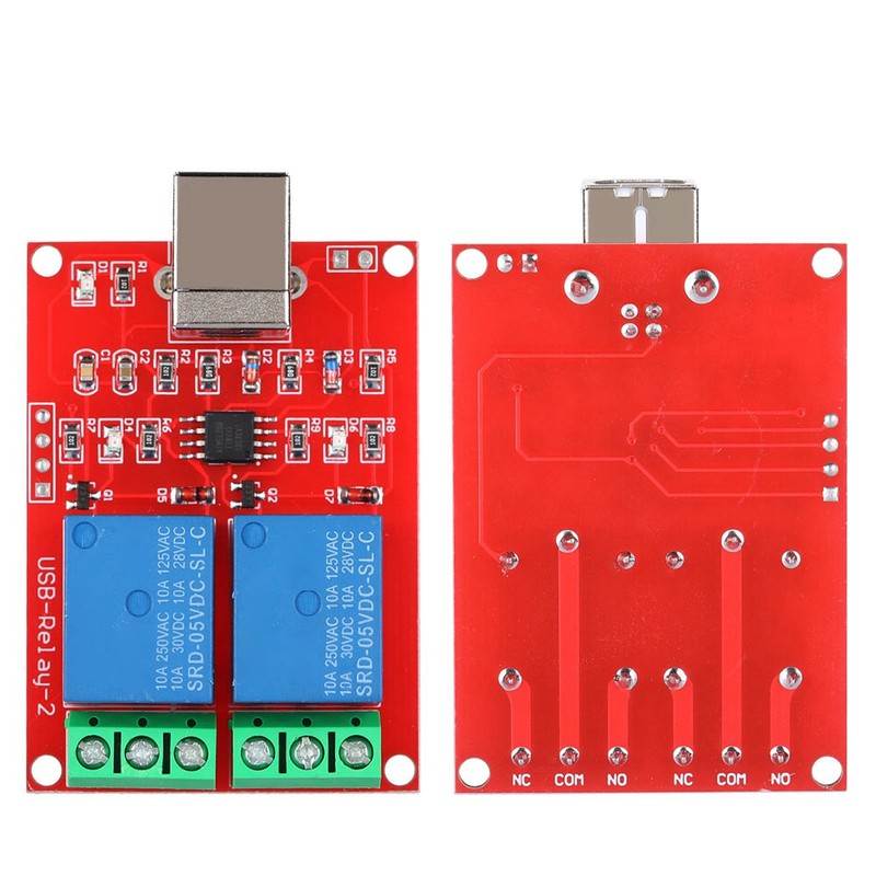 2-Channel 5V Computer USB Smart Switch Controller PC Relay Drive