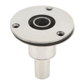 Keenso Thru Hull Exhaust Skin, 22mm Straight Thru Hull Exhaust Skin 316 Stainless Steel Polishing for Parking Heaters heater parts