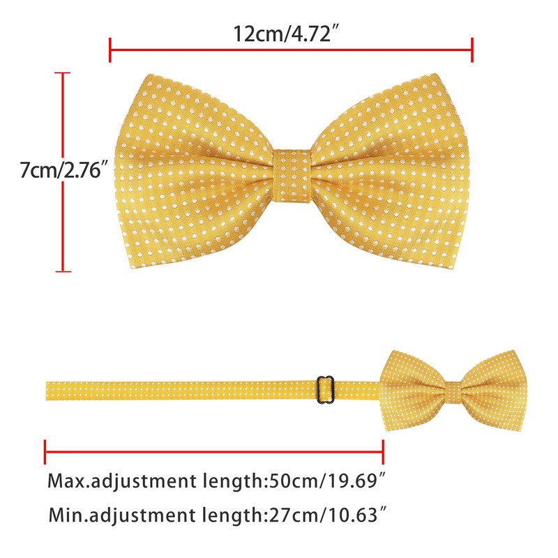 Allegra K One-Touch Bowtie, Polka Dot Pattern, Adult, Formal Bowtie,