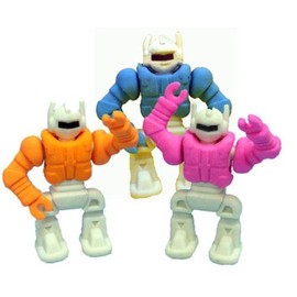 Student Supply Robot Puzzle Eraser, 50 Count tub