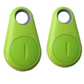 2XSmart GPS Tracker For Kids,Water Droplets Shape Wireless Key Finder Locator Mini GPS Tracker, key Finder Fob, Sensor Device Tracker Tag,Suitcase Tracker,Best Dog Tracker,Long RangeTracker (Green)