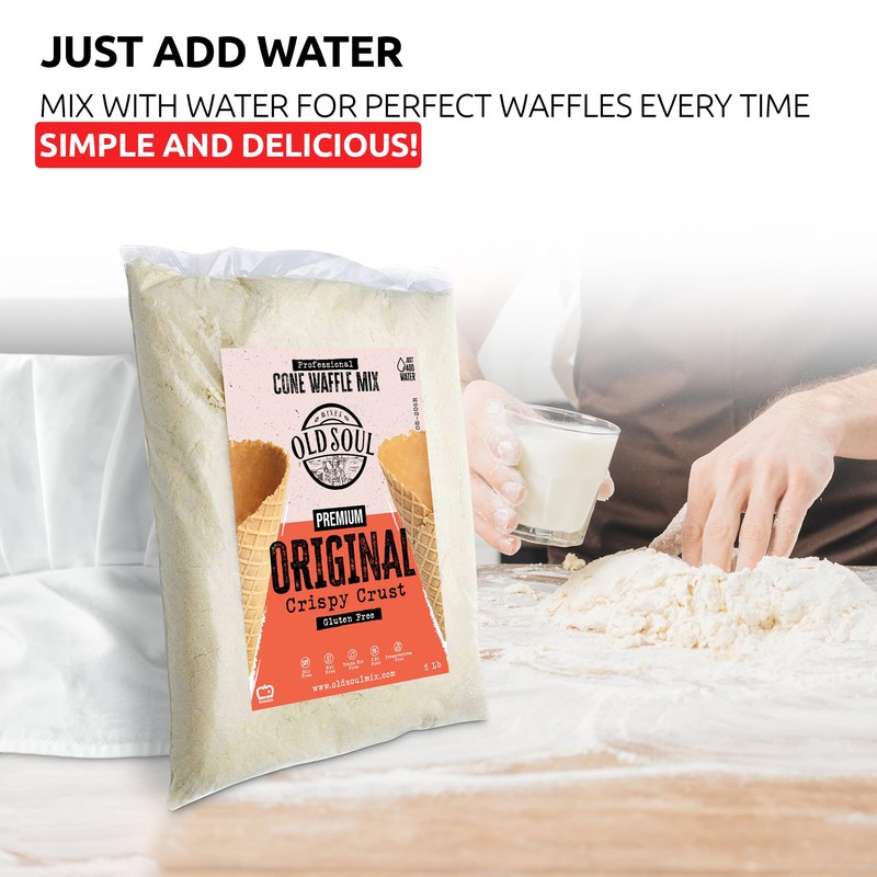 OldSoul Professional Cone Waffle Mix | Original Flavour | Batter