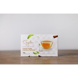 Ceylux,Premium Organic Ceylon Cinnamon Tea Drink | 100% Organic | 25 Tea Bags | Rainforest Alliance Certified | Ceylon Tea