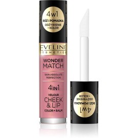 Eveline Cosmetics Wonder Match Flüssiges Rouge und Lippenstift - 2-in-1 Hydratisierende und Nährende Formel
