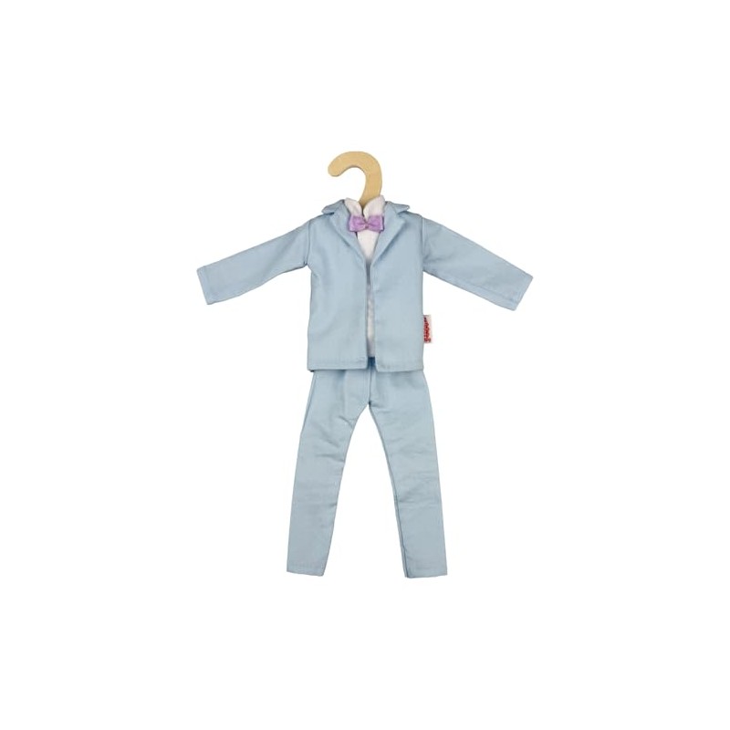 Heless Time2Shine 8621 - Smoking Azzurro con Papillon Viola, Giacca,