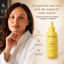 FelorShop - Suero de retinol para rostro con colágeno y péptidos