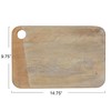 Creative Co-Op Wide Mango Wood Rectangle Cheese and Cutting Board