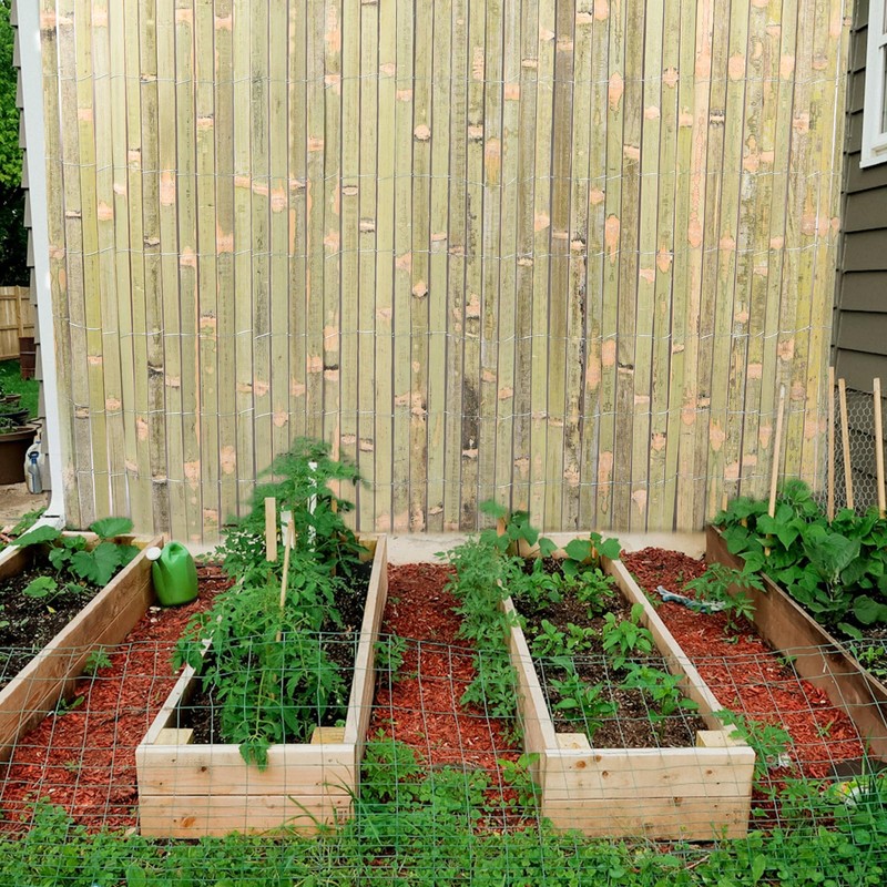 Jollybower 3ft x 13ft Natural Bamboo Slat Fence, Outdoor Split