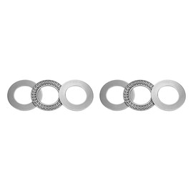 sourcing map AXK2542 Pressure Needle Bearing Washers 25 mm Bore 42 mm Outer 2 mm Width Pack of 2