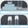 FRCOLOR 2pcs Empty Airless Pump Bottle Refillable Plastic Vacuum Pump