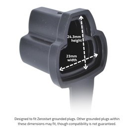 Zerostart 3600012 Block Heater and Extension Cord Outdoor Plug Cover, 120 Volt 3 Prong Plug Protector | Black