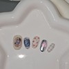Autumn mood [Handmade nail tips] Emily Nail - Medium Square