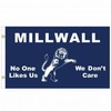 TESTEL Giant Millwall Lions No One Likes Us, We Don't Care Flag, Red and White, 35.43" x 59.06"