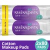 Swisspers Make-Up Pads 2x80 Pack