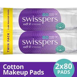 Swisspers Make-Up Pads 2x80 Pack