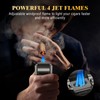 XIFEI 6-in-1 Cigar Lighter, Desktop Torch Lighter with Straight Cut