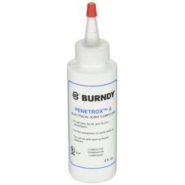 Burndy PENA4 Oxide Inhibiting Electrical Joint Compound, 4 OZ, for Al-Al, Al-Cu & Al Conduit Threads, Aluminium