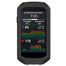 AWADUO Compatible with Garmin Edge 1050 Protective Case Cover Smartwatch Silicone Protective Case Cover Shell Protector Coverage Smart Watch Accessories(Black)