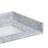 EQLOO 21 Inch Carrara Marble Side Splash for Bathroom Vanity