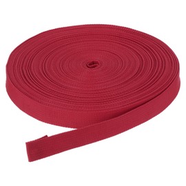 DMiotech - Correa de nailon para correas planas de polietileno para manualidades, mochila, costura, reparación de equipos al aire última intervensión, Rojo oscuro, 22M x 20mm