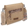 Wrangler - Bolso cruzado para mujer, estilo clásico, tela a