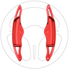 Great-luck Aluminum Steering Wheel Paddle Shifter Extensions Covers Interior Accessories 2Pcs/Set(red) for Hyundai Tucson 2022 2023 Sonata 2020 2021 2022 Santa Cruz 2022 2023