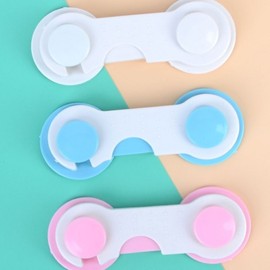 Child Safety Door Latch Lock (1pc) White 5ea